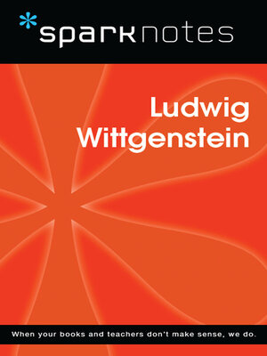 cover image of Ludwig Wittgenstein (SparkNotes Philosophy Guide)